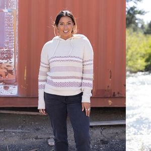 NWOT Carve Designs Hooded Fairisle Sweater